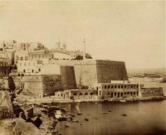 Ponsonby's column on St Andrew's bastion in Valletta before 1864