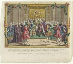 Celebration of the wedding of Monseigneur Louis-Auguste, Dauphin of France and Archduchess Marie-Antoinette at the chapel of the King in Versailles on 16 May 1770