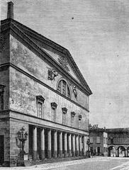 Woodcut image of Teatro Regio in Parma
