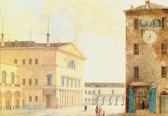 Exterior view of Teatro Regio in Parma Italy
