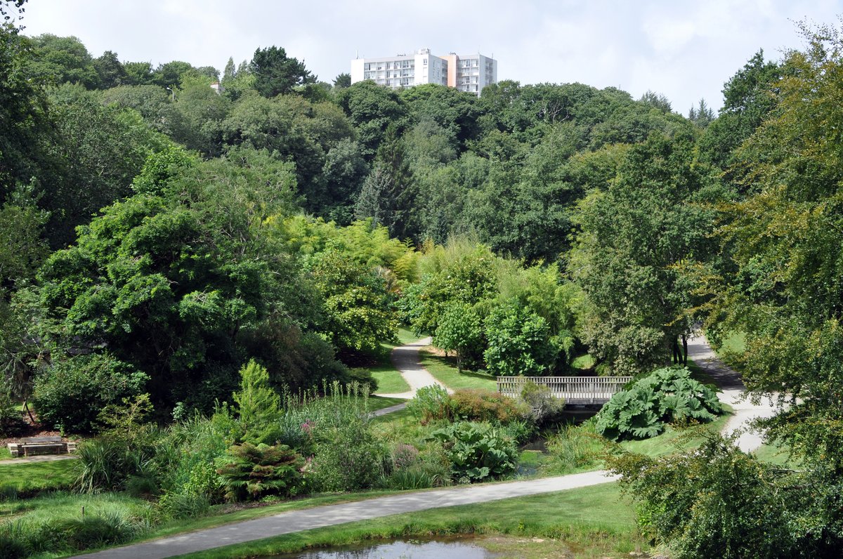 Stang-Alar Valley garden in Conservatoire botanique national de Brest, France
