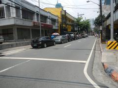 M. H. del Pilar Street in Ermita, Manila with view of United Nations Avenue, Roxas Boulevard, and Carlos P. Romulo Monument