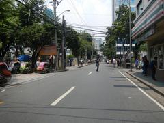 View of M. H. del Pilar Street and United Nations Avenue corner with Roxas Boulevard featuring the Carlos P. Romulo Monument in Ermita, Manila