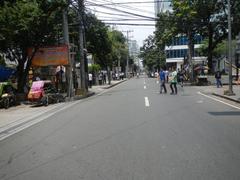 M. H. del Pilar Street at the corner of United Nations Avenue and Roxas Boulevard in Ermita, Manila with Carlos P. Romulo Monument
