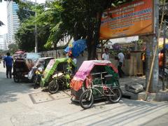 M. H. del Pilar Street intersection with United Nations Avenue and Roxas Boulevard featuring Carlos P. Romulo Monument in Ermita, Manila