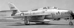 169th Tactical Fighter Squadron General Motors F-84F-30-GK Thunderstreak aircraft on runway