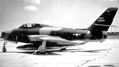 170th Tactical Fighter Squadron Republic F-84F-40-RE Thunderstreak in Vietnam-Era camouflage