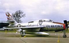 Republic F-84F Thunderstreak fighter jet of the 78th Fighter-Interceptor Squadron