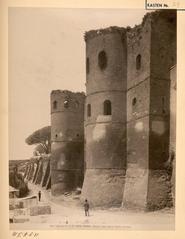Ruins of the ancient Porta Asinaria gate in Rome