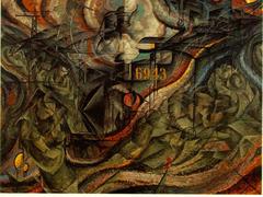 States of Mind The Farewells painting by Umberto Boccioni 1911