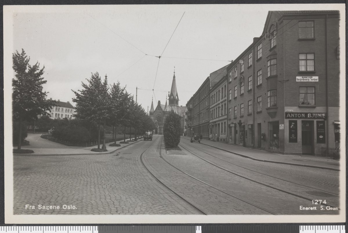 Street view of Kierschows gate in Sagene, Oslo