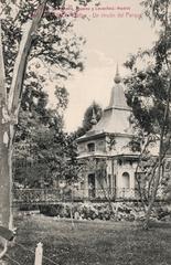 View of Casita del Pescador in El Retiro Park Madrid
