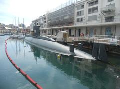 Italian submarine Sommergibile Nazario Sauro in port