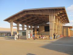 Mahoroba Stage in Exchange Plaza with wooden chairs