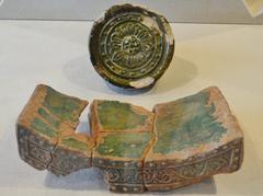 Green-glazed roof tile excavated from Heijo Palace East Court