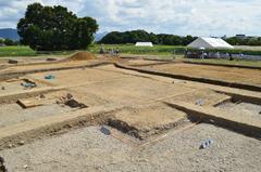 Heijō Palace Daijōkan ruins archaeological site in 2019