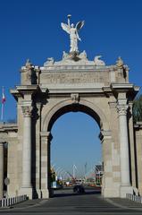 Princes' Gates entrance at Toronto Exhibition Place on a clear day