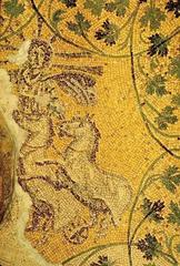 Ancient Roman relief of Christus Sol Invictus depicting the sun god with radiant crown
