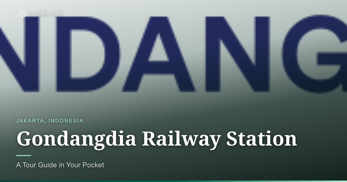 Photo of Gondangdia Railway Station