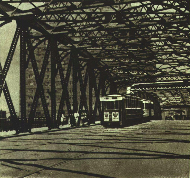1952 view of Waibaidu Bridge in Shanghai