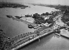 Historic Waibaidu Garden Bridge in Shanghai photographed by Lang Jingshan