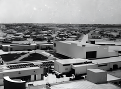 Aerial view of the East Fair at the old exhibition grounds near Tel Aviv Port