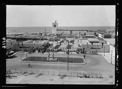 1936 Palestine disturbances scene near the entrance of a fair in Tel Aviv