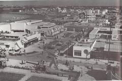 The Levant Fair in Tel Aviv showcasing exhibition pavilions and visitors