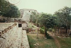 Uxmal Great Temple ancient Mayan pyramid in Mexico