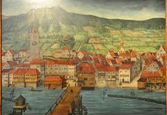 Altarpanels by Hans Leu the Elder depicting religious scenes on the left bank of the Limmat river