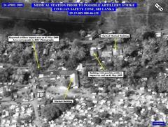 Medical Center in Sri Lankan No-Fire Zone before massacre against Tamils in April