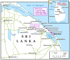 Mullivaikkal massacre in safe zone during Tamil Genocide