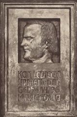 Immermann memorial plaque on the birthplace house at Große Klosterstraße 18, Magdeburg, 1927