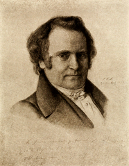 Portrait of Karl Immermann, German author from the 19th century