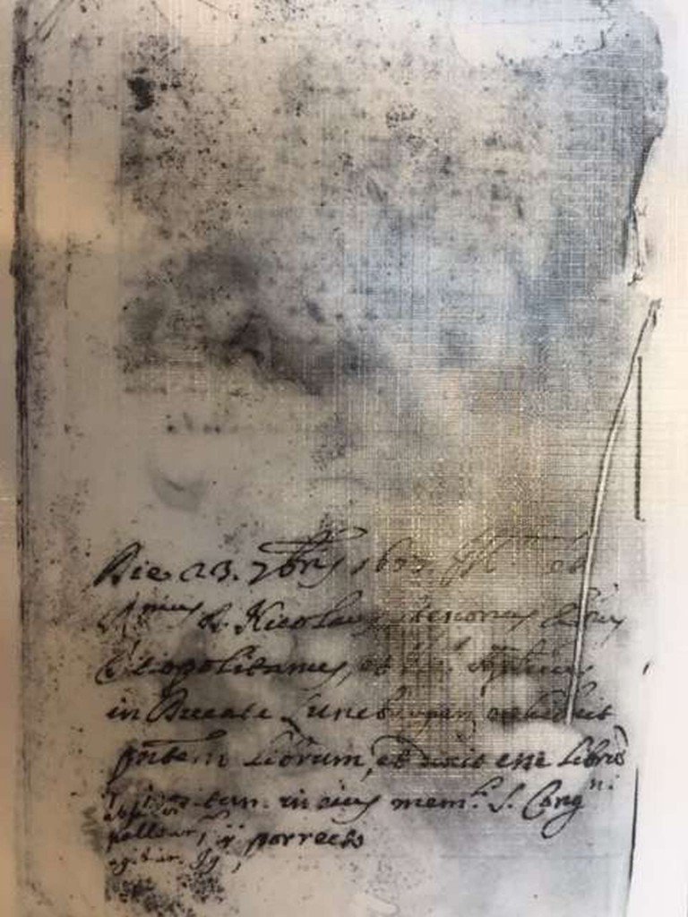 Manuscript page of Ethica by Benedictus de Spinoza, 1667