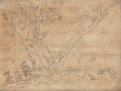 Landscape painting of near Raito on the Gulf of Salerno by John Robert Cozens