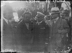 Sailboat returning to Le Havre, captured in black and white photograph from 1929