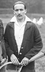 Tennis players Pierre Alabarran and Alain Gerbault at the 1921 World Tennis Championship