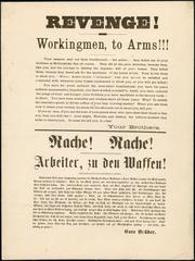 The Revenge flyer printed shortly before the Haymarket riot in English and German