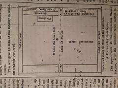 Historic map of Haymarket Affair in Chicago from Chicago Tribune, May 5, 1886