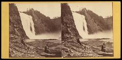 Montmorency Falls in Quebec with natural waterfall and lush greenery