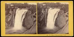 Waterfalls of Montmorency in Canada East (now Quebec)