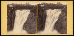 Falls of Montmorency Quebec historical photo with inscription on reverse