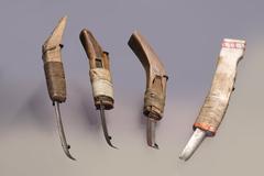 Traditional fish scaler used by First Nations in Quebec, Canada