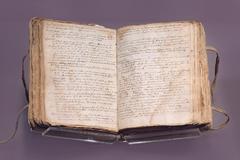 Handwritten Iroquois dictionary by Jesuit Fathers circa 1660 in Quebec