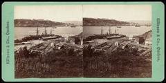 Historical view of Quebec City from the Canadian Pacific Railway Station