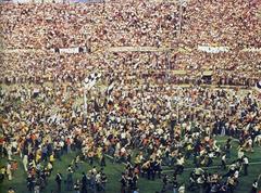 Juventus supporters celebrating 1974-75 Serie A league victory