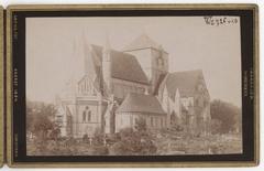 Historical photo album page featuring 10 photographs of Trondheim, Norway in 1884
