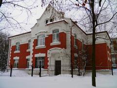 Historic building of Likhobory Station no.3 in Koptevo district, Moscow