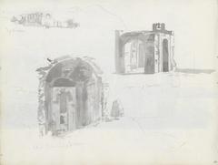 Ruins of Villa Jovis on Capri island by Johan Christian Dahl